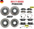 Front & Rear Brake Disc Sets With Pad Sensors For 2017-2022 Porsche New. Price: $1433.33.