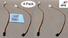 4-PACK: New Dell Latch Style 3PIN To Standard Pc Cooling Fan Adapter Cable. Price: $12.99.