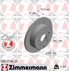 Zimmermann 590.2596.20 Brake Disc For Toyota Neu. Price: $52.46.