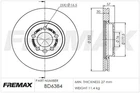 Remax BD-6384 Brake Disc For Vw Neu. Price: $68.65.