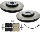 Front Carbon Disc Brake Rotors & Pads Sensor For Audi Q5 2.0L 2012-2017 New. Price: $246.00.