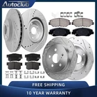 Front Rear Drilled Rotor Ceramic Brake Pads Kit For 2003 - 2007 Honda Accord New. Price: $146.98.