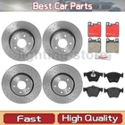 Front+rear Brake Pads And Disc Rotors Full Set Fits Mercedes-benz CLK320 3.2L New. Price: $863.31.