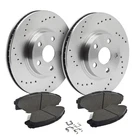 Front Drilled Brake Rotors + Pads For Hyundai Elantra Tucson Kia Sportage New. Price: $129.35.