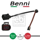 Brake Pad Wear Sensor Rear Benni Fits Porsche Cayenne Panamera 3.0 3.6 4.8 New. Price: $16.59.