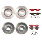 Brembo Front And Rear Brake Kit Disc Rotors Ceramic Pads Sensors For Bmw E65 E66 New. Price: $524.95.
