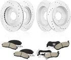 Front Rear Drilled Slotted Rotors Brake Pads Ford Explorer Mountaineer New. Price: $219.99.