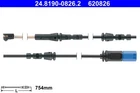 Ate 24.8190-0826.2 Warning Contact, Brake Pad Wear For Bmw Neu. Price: $24.23.