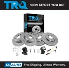 Trq Front & Rear Ceramic Brake Pad Rotor Kit W/ Sensors For Mercedes Benz New. Price: $229.95.