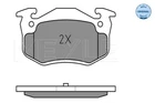 Meyle 025 209 7311 Brake Pad Set, Disc For Citro Peugeot Renault Neu. Price: $27.66.