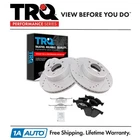 Trq Performance Drilled Slotted Rotor & Ceramic Brake Pad Front Set Bmw New. Price: $224.95.