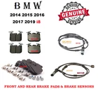 Bmw I8 Front & Rear Brake Pad Set With Sensors Complete Kit 2014-2017,19 Genuine New. Price: $443.33.
