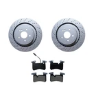 New Rear Brake Disc Rotor With Pads Sensors For Mercedes C63 CLS63 E63 Amg. Price: $190.11.