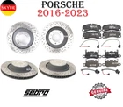 Front & Rear Rotors Brake Pad Sets W/sensors For 16-23 Porsche Sebro Genuine New. Price: $3623.33.