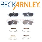 Beck Arnley Rear Disc Brake Pad & Hardware Kit For 2006 Lincoln Zephyr - Qs New. Price: $58.19.