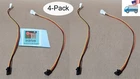4-PACK: New Dell Latch Style 3PIN To Standard Pc Cooling Fan Adapter Cable. Price: $12.99.