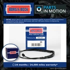 Brake Pad Wear Indicator Sensor Rear BWL3057 Borg & Beck Warning Contact Wire New. Price: $18.44.