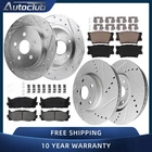 Front Rear Drilled Rotor Ceramic Brake Pads Kit For 2007- 11 Toyota Camry ES350 New. Price: $171.96.