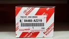 Toyota Highlander 2008-13 Front & Rear Oem Ceramic Brake Pads W/o Shims New. Price: $107.94.
