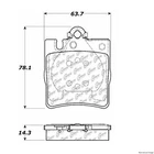 Centric Rear Disc Brake Pad For Mercedes-benz (104.08760) New. Price: $24.97.