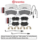 Front & Rear Brake Pad Set Oes Ceramic +sensor For Porsche Macan Gts 17-18 New. Price: $264.52.
