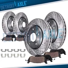 Front Rear Drilled Brake Rotors Pads For Land Rover Discovery Range Sport New. Price: $253.22.
