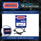 Brake Pad Wear Indicator Sensor Fits Bmw Z4 E85, E86 3.2 Front 06 08 B&b New. Price: $11.54.