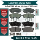 Bosch Oem Front & Rear Brake Pads For 2000-2001 Nissan Infiniti 10 Yr Warranty New. Price: $91.94.