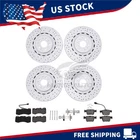 New Front Rear Brake Pads And Rotors Drilled For 2017-2022 Maserati Levante. Price: $529.99.
