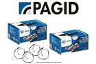 Front + Rear Set Hella-pagid Premium Disc Brake Pads Sensors PG101956 New. Price: $184.84.