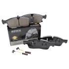 Akebono Euro Front Ceramic Slotted Brake Pad Set Sensors For Mercedes X166 W166 New. Price: $92.82.