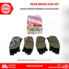 Toyota Sienna Highlander Lexus RX350 Rear Brake Pads 04466-AZ309 Oem Ceramic New. Price: $58.00.