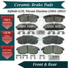Bosch Oem Front & Rear Ceramic Brake Pads Kit For 2001-2002 Nissan Infiniti New. Price: $90.98.