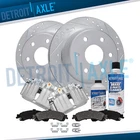 Rear Drilled Rotors &calipers Brake Pad For Silverado Sierra Suburban 1500 Yukon New. Price: $278.51.