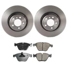 Akebono Front Brake Kit - Euro Ceramic Pad Disc Rotors For Bmw E65 E66 Automatic New. Price: $257.95.