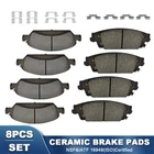 Front Rear Ceramic Brake Pad W/hardwares For Chevrolet, Silverado 1500 2014-2018 New. Price: $49.51.