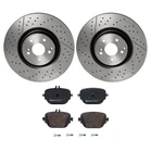 Brembo Rear Brake Kit 360MM Drilled Slotted Rotors Low-met Pad Set For X290 New. Price: $273.95.