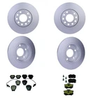 Hella Front Rear Rotors Low-met Disc Brake Pad Kit For A6 Quattro Avant Base New. Price: $354.95.